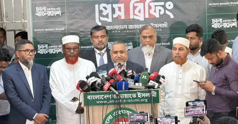 প্রেস ব্রিফিংয়ে ডা. সৈয়দ আব্দুল্লাহ মোহাম্মদ তাহের